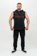 Толстовка без рукавов SLEEVELESS HOODIE SWEATSHIRT IRON BEAST 710 Черная