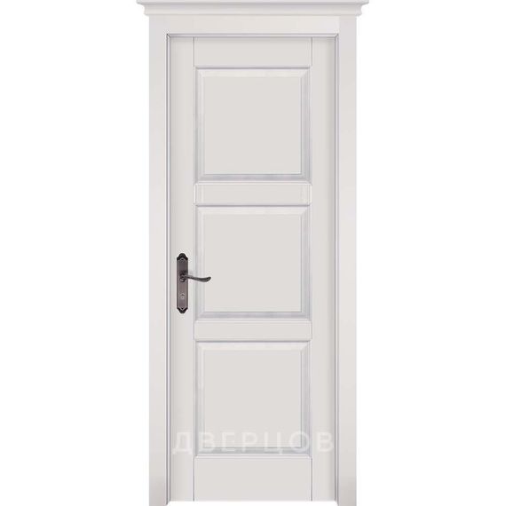 Фото межкомнатной двери массив ольхи ОКА Турин белая эмаль глухая