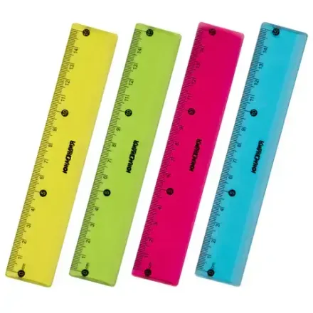 Линейка 15см, пластиковая, тонированная, Юнландия Color, ассорти, 1шт.