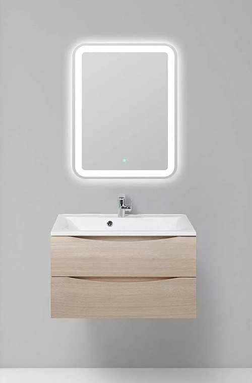 Тумба с раковиной Belbagno MARINO 90 2C-SO/BB900/450-LV-MR-PR Rovere Grigio