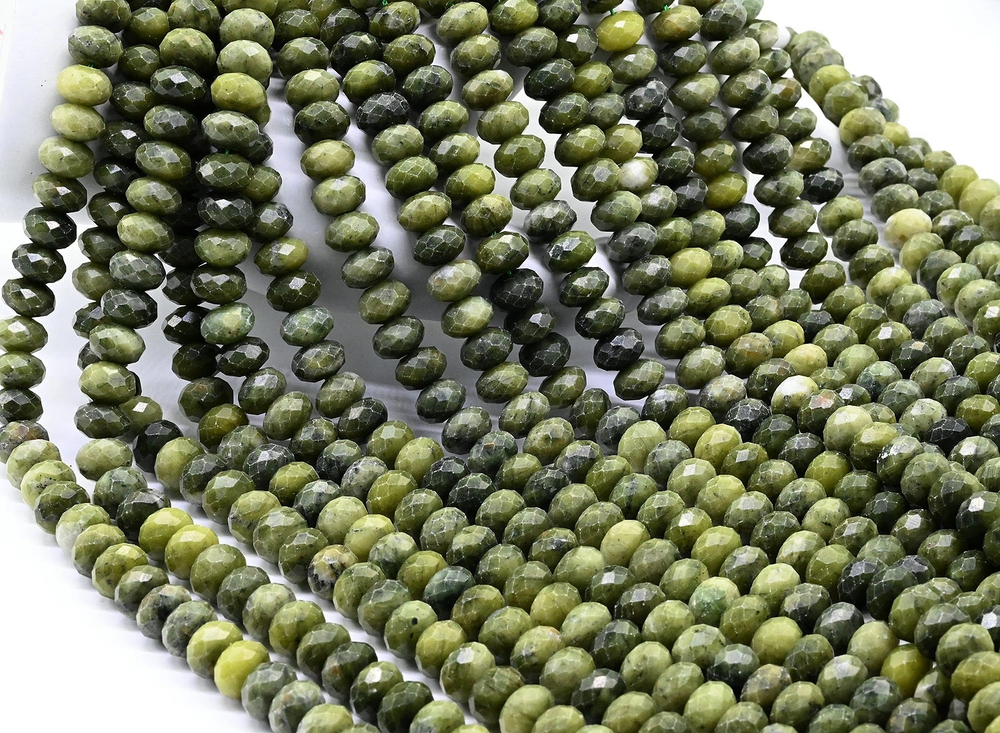 бшр-неф Нефрит рондель огранка 10*7мм, шт