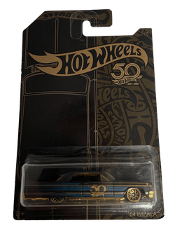 Hot Wheels 50th Anniversary Black & Gold Set 6/6 + Rare '67 Camaro Gold (2018)
