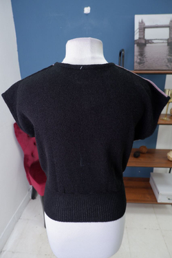 Джемпер без рукавов в полоску 42-44 размер