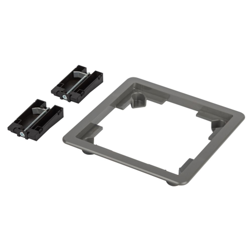 Люк ЭРА ОФИС 18-7001-03 Комплект для установки люка IP66 в фальш-пол рамка и монтаж. лапки серый