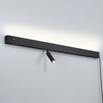 810657 Светильник настенный FIUME SPOT 230V LED 10W 270LM 100G (Back light)+7W(Spot light) 460LM 24G ЧЕРНЫЙ 4000K