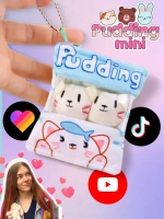 Брелок мягкая игрушка подушка Пудинг Pudding мини