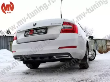 Диффузор заднего бампера для Skoda Octavia A7 III