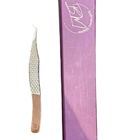 Пинцет для наращивания ресниц 45° №5 BM