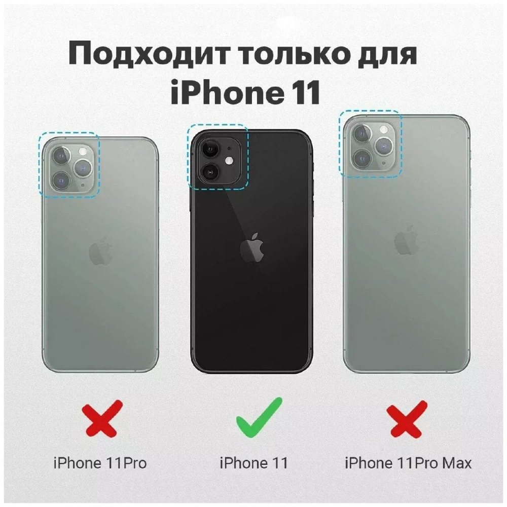 Чехол силиконовый для iPhone 11 прозрачный