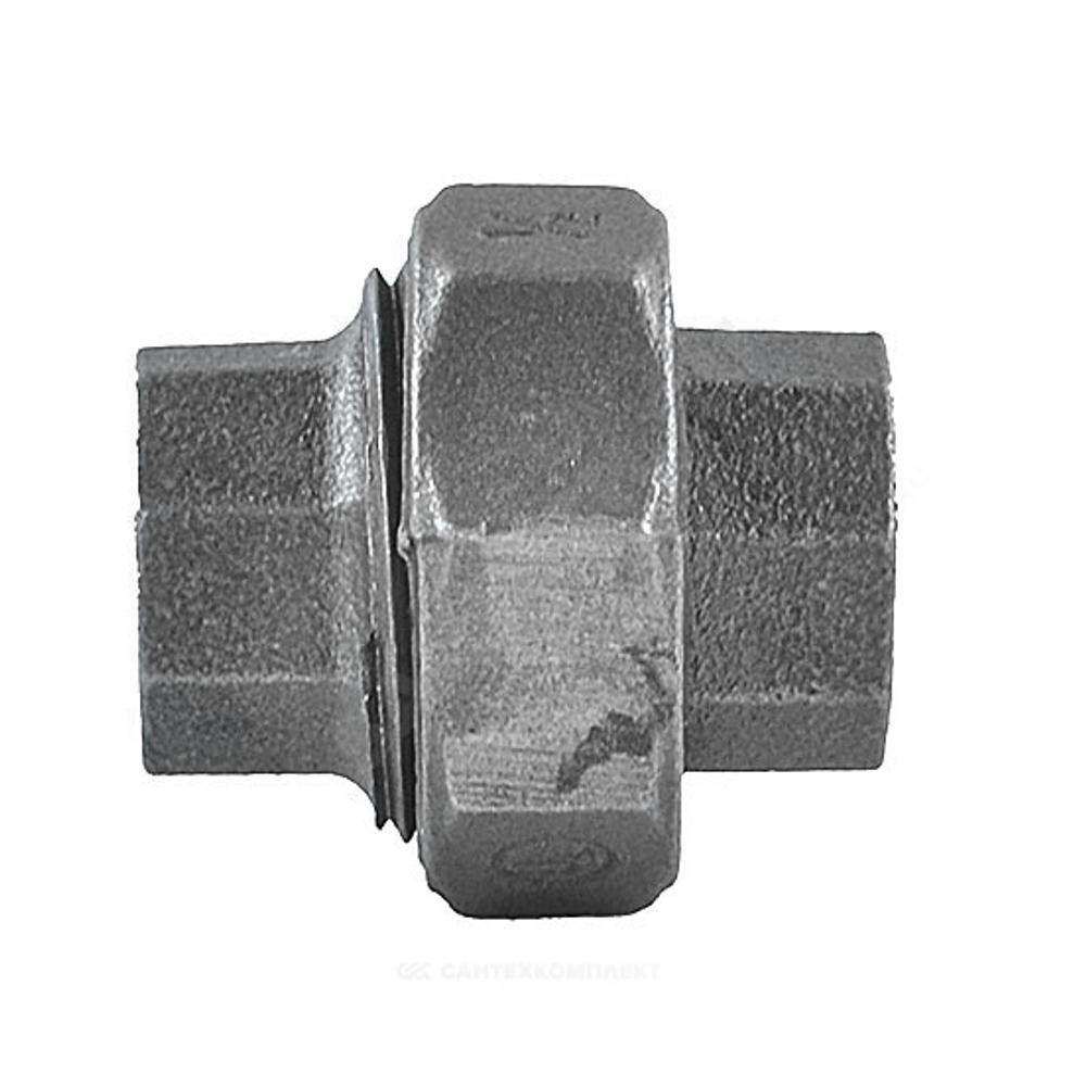 Соединитель прямой американка чугун Ду 20 (3/4") ВР/ВР Fittex PLUS