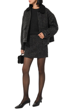 Костюм жен. с юбкой Saint Barth BONNIBELL/KATRINE черно-серый люрекс