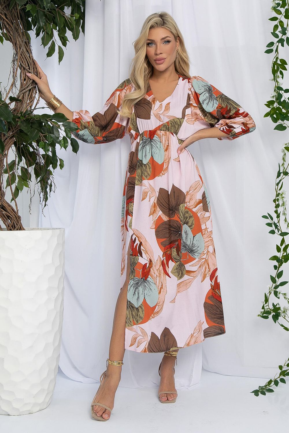 Платье Неповторимая (бежевое) П13138-34М LT Collection