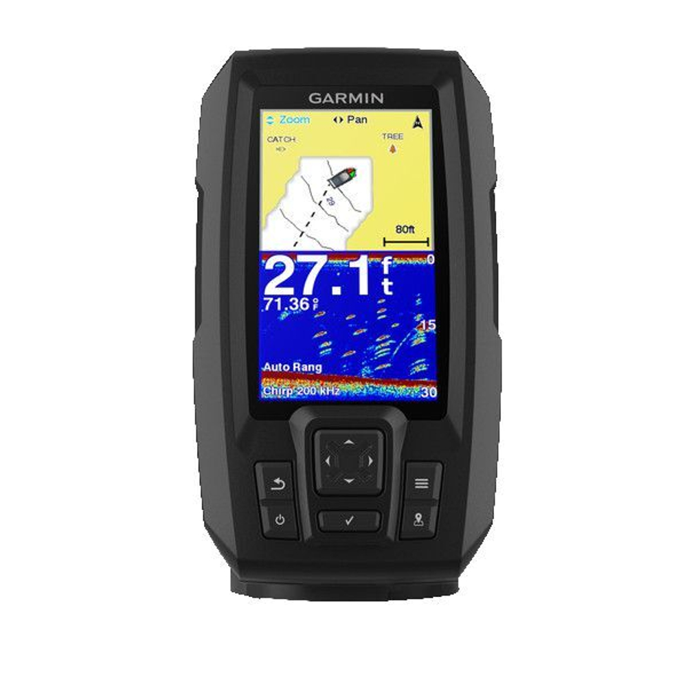 Garmin Striker Plus 4cv с транцевым трансдьюсером