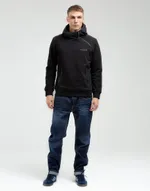 Худи We Don’t Care Diagonal Zip Hoodie Black