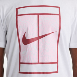 Мужская теннисная футболка Nike Court Dri-Fit Tennis T-Shirt - white/cedar