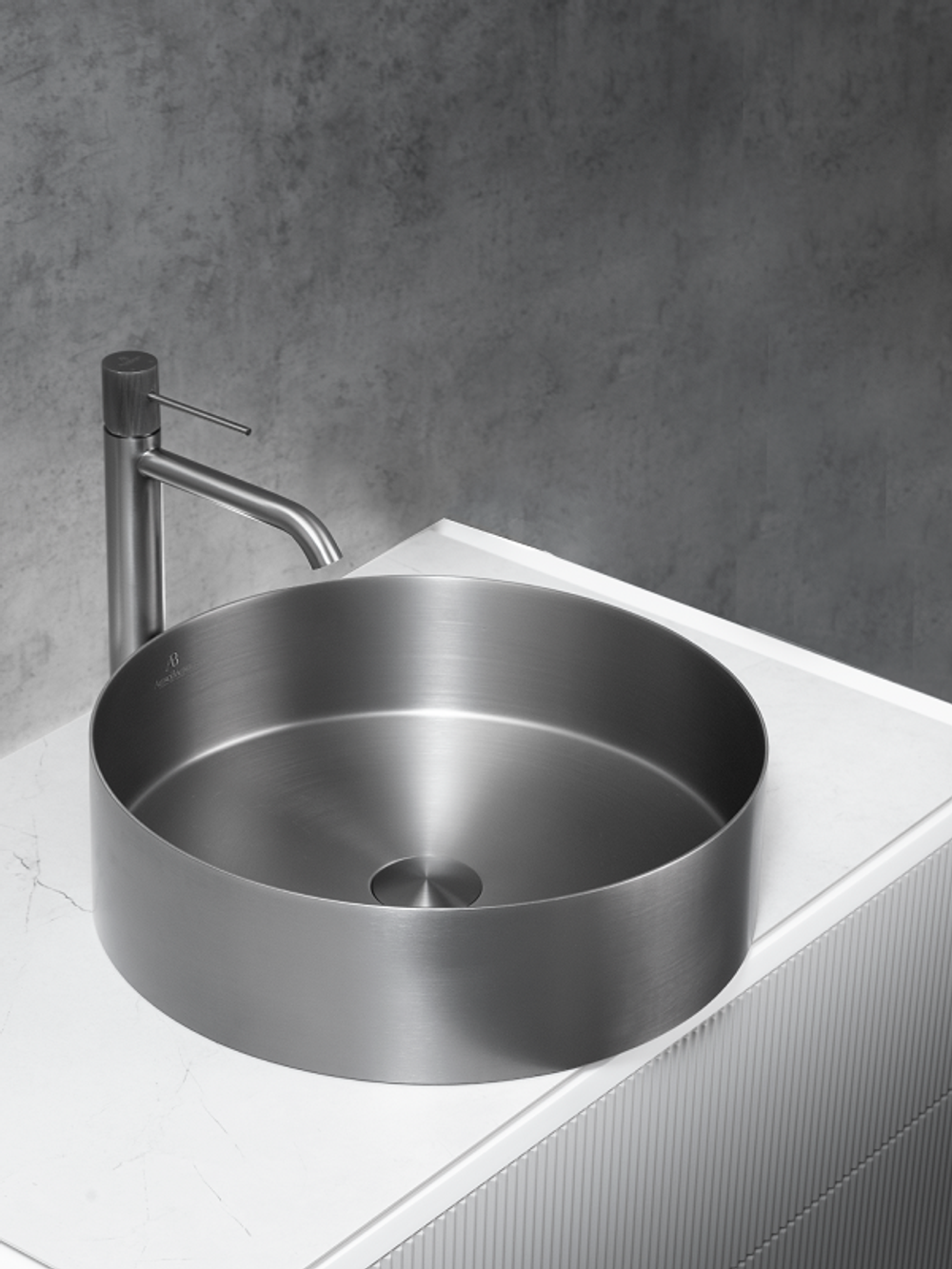 Раковина AltroBagno Luna 001002 MtGr из нержавеющей стали