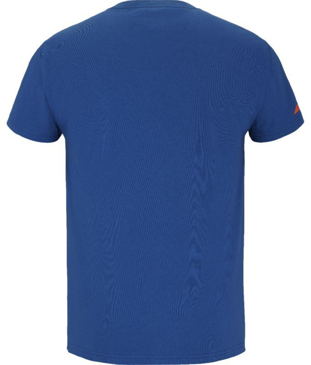 Мужская теннисная футболка Babolat Exercise Big Flag - небесный