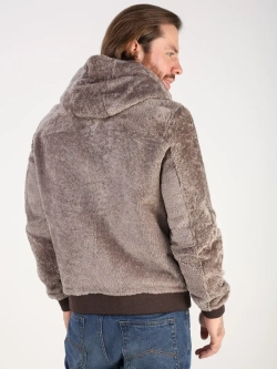 Дубленка натуральная куртка зимняя с капюшоном шуба