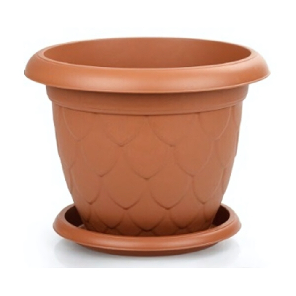 Горшок с поддоном Капля 37л D 510 мм терракот арт. DS11-1