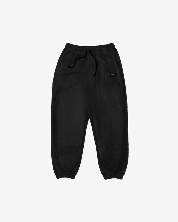 Брюки плюшевые черные - фото 1