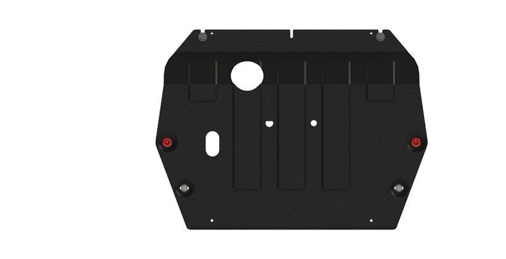 Защита картера двигателя, КПП (2 мм, сталь) для JAC J7 2021- (V = 1.5T MT; 1.5T CVT) Sheriff.28.4853