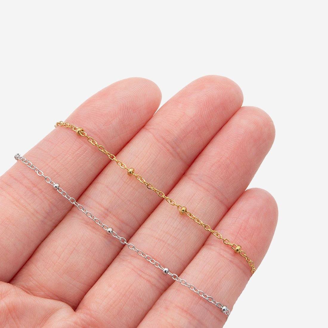 Цепь "Solar", звено 1мм, позолота