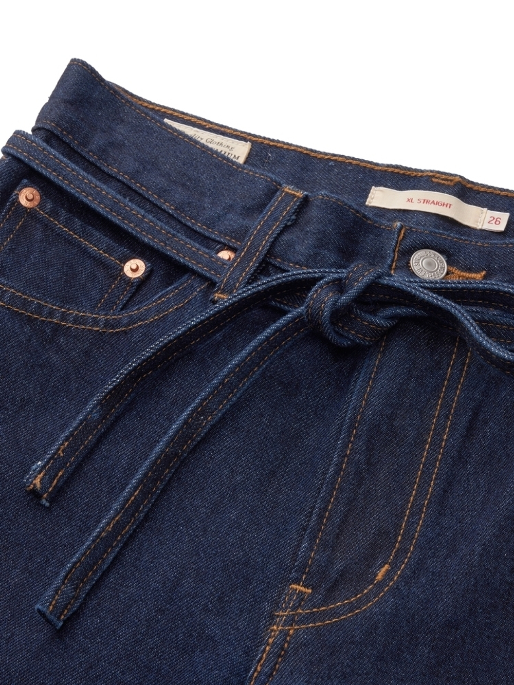 Женские свободные прямые джинсы Levi's XL Straight A8701-0007