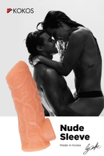 Насадка Kokos с дополнительной стимуляцией телесная 14 см