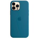 Силиконовый чехол с поддержкой MagSafe Apple Silicone Case для iPhone 13 Pro Max, Blue Jay (Полярная лазурь)