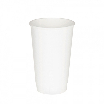 ФЦ Стакан 400 мл бумажный двухслойный БЕЛЫЙ 25шт/уп, 500 шт кор.