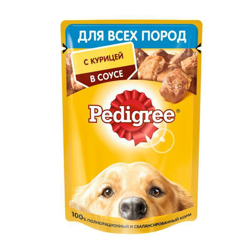 Влажный корм Pedigree для взрослых собак, с курицей в соусе, 85 г