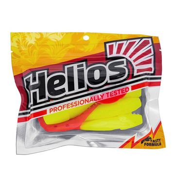 Твистер Helios Kasandra 4"29/10,9см Acid lemon & Red 5шт. (HS-34-029)