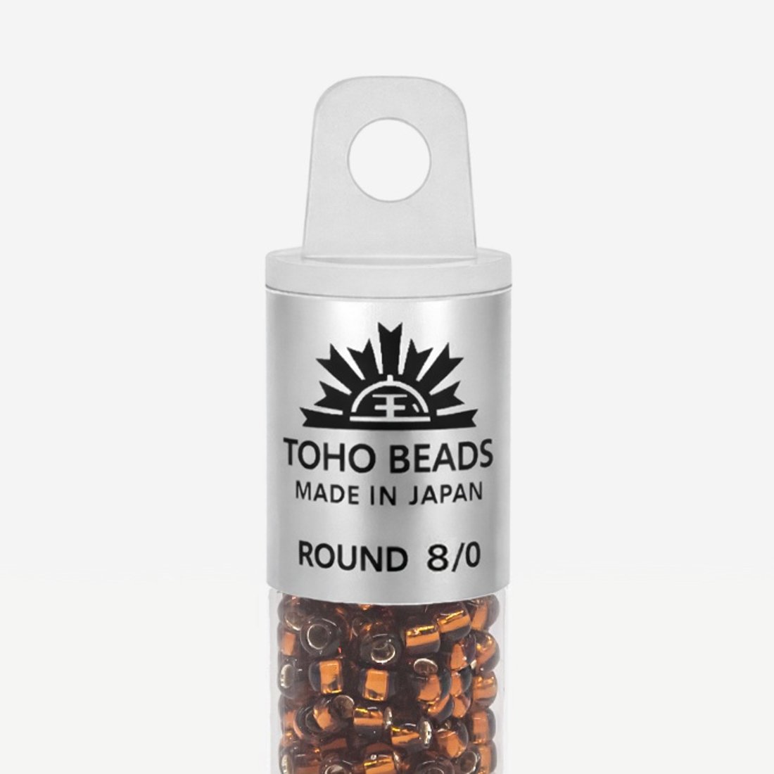 Японский бисер TOHO Round 8/0 (№34), с внутренним серебрением, прозрачный