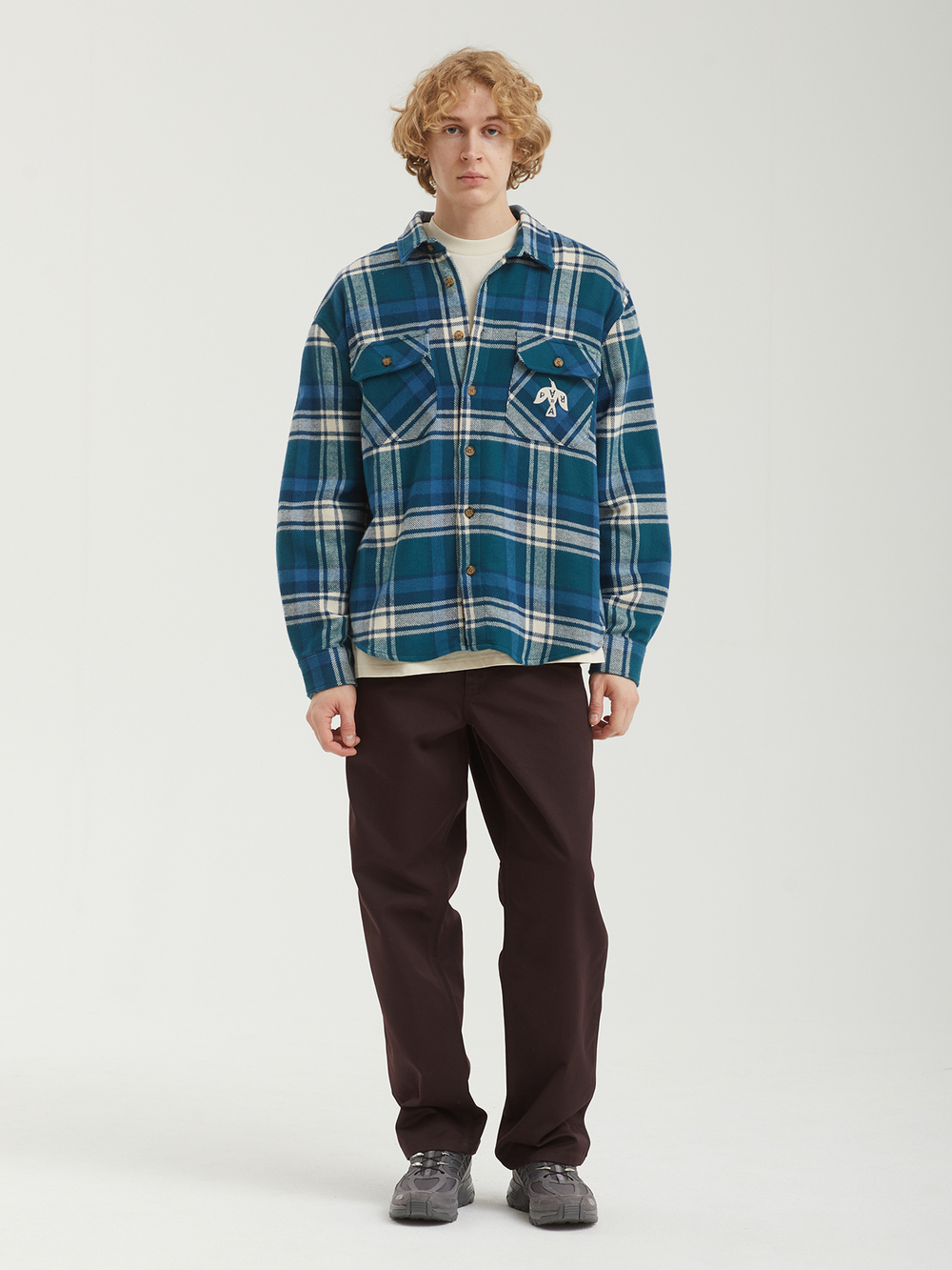 Мужская Рубашка Crow Flanel