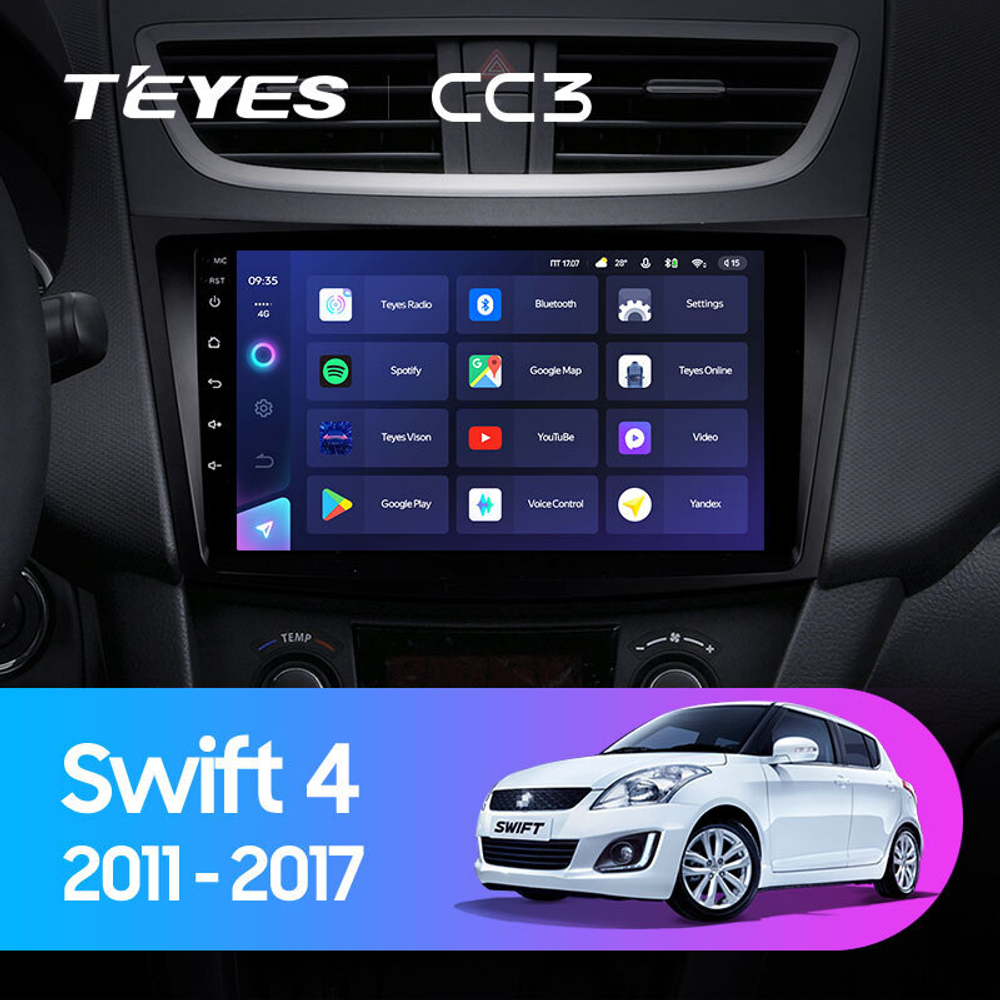 Teyes CC3 9" для Suzuki Swift 2011-2017