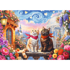 Pazl \ Puzzle \ Пазлы  Puzzles - "500" - Purrfect Love