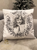 Декоративная наволочка "Ангелочек" 45х45 см