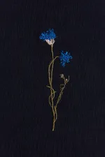 Лонгслив Гербарий Василек Черный