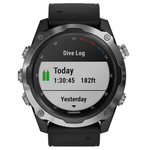 Умные часы Garmin Descent Mk2 стальные с черным ремешком 010-02132-10