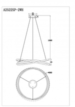 Подвесная светодиодная люстра Arte Lamp SWING A2522SP-2WH