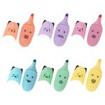 Текстовыделитель мини BRAUBERG KIDS "CUTE CATS PASTEL", АССОРТИ В ПЛАСТИКОВОЙ БАНКЕ, линия 1-5 мм, 152434.
