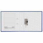 Папка-регистратор BRAUBERG, ламинированная, 75 мм, синяя, 222069