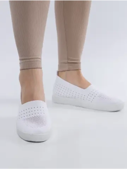 Мокасины летние текстильные