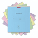 Тетрадь школьная А5 12л частая косая линия,ассорти "Классика" (Erich Krause)