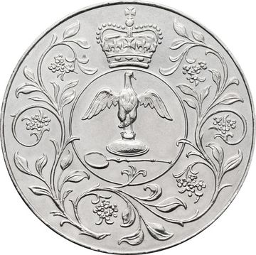 1 крона (25 пенсов) 1977 Великобритания «25 лет правления Елизаветы II»