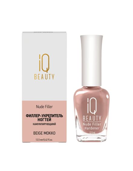 IQ Beauty Nude Filler - Филлер-укрепитель для ногтей Beige Mokko, 12,5мл