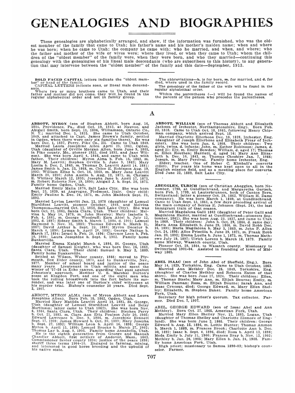 Pioneers and prominent men of Utah. Volume 2. Genealogies and biographies | Frank Esshom