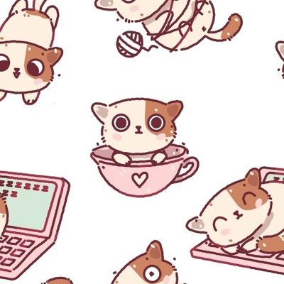 Милые котики дудл