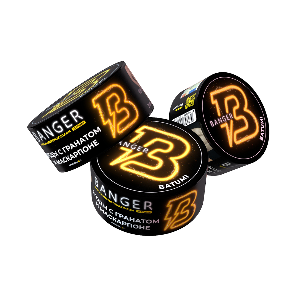 М. Табак для кальяна Banger  Batumi (Ягоды, гранат, маскарпоне) 25 гр.