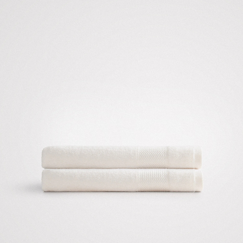 Полотенце из органического хлопка Lara 80х150 кремовый